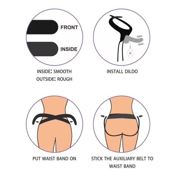 Adjustable Strap on with Dildo 10 Functions 7.0 - Image 17