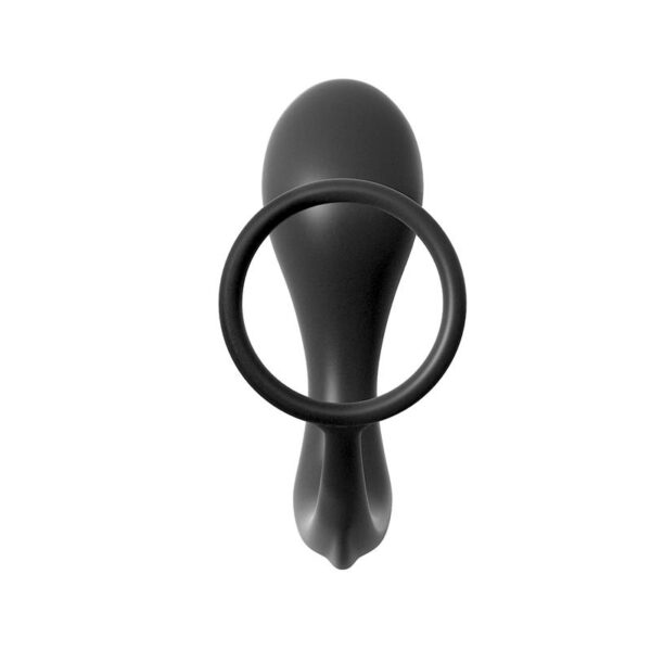Anal Fantasy Collection  Ass-Gasm Cockring Advanced Plug - Colour Black - Image 3