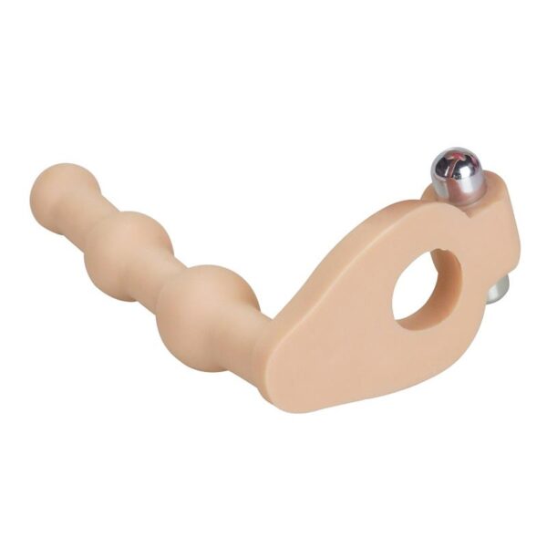 Anal Stimulator The Ultra Soft Bead 6 with Vibration Flesh - Image 2