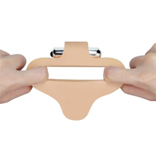 Anal Stimulator The Ultra Soft Bead 6 with Vibration Flesh - Image 4