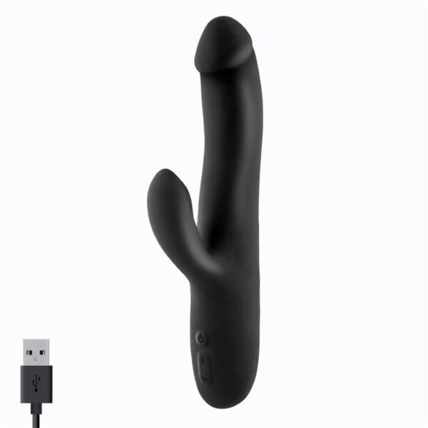 Angus Vibrator with Thrusting Movement 2 Motors Silicone USB - Image 4