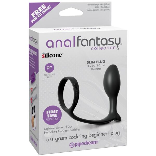 Ass-Gasm Cockring for Beginners Colour Black - Image 7