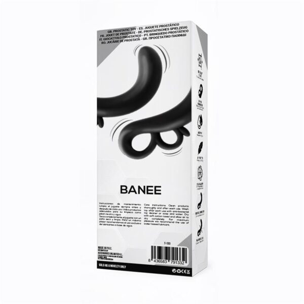 Banee Prostativ Stimulator with Easy Pull Silicone Black - Image 3