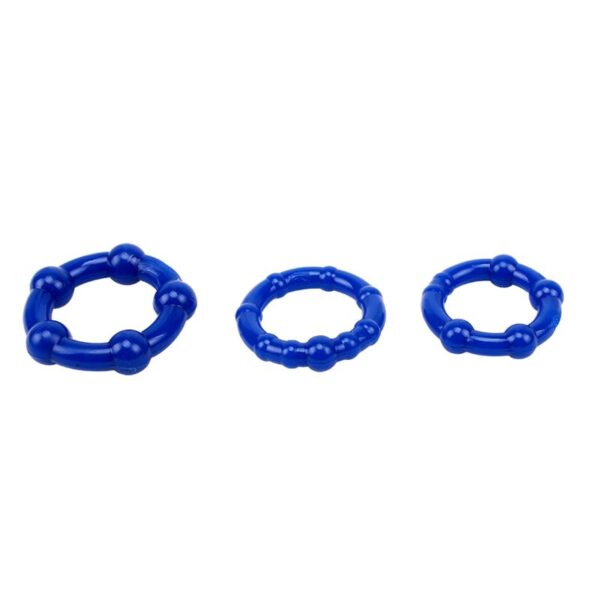 Beaded Cock Rings-Blue - Image 3
