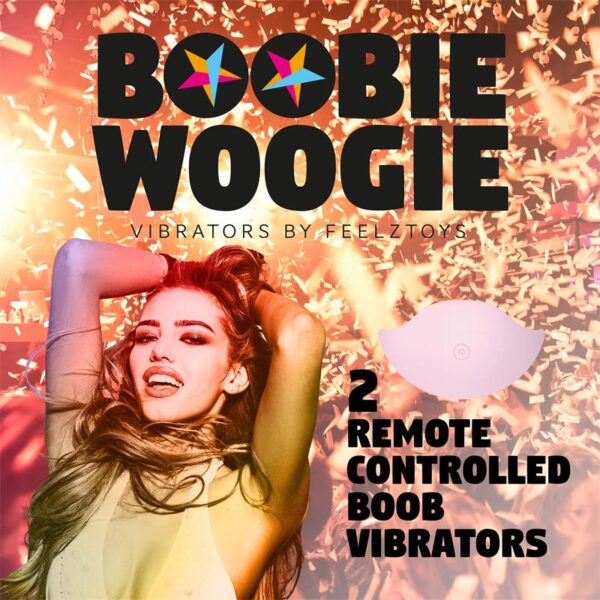 Boobie Woogie Boobie Stimulator with Vibration Remote Control - Image 9