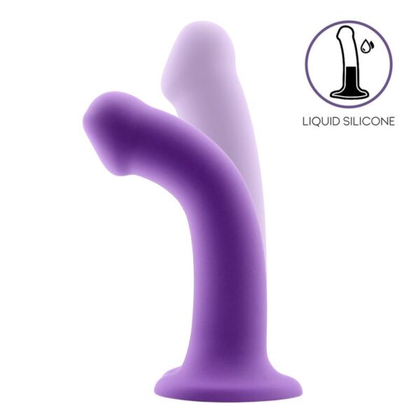 Bouncy Liquid Silicone Dildo Hiper Flexible 6.5 - 16.5 cm Size S Purple - Image 2