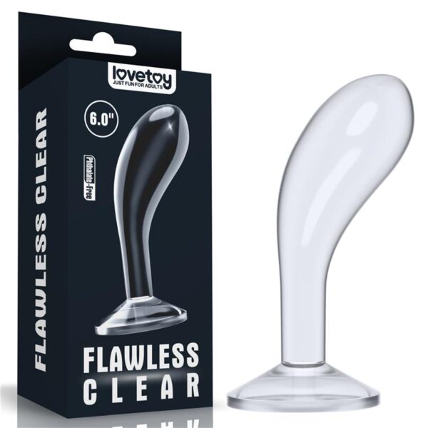 Butt Plug Flawless Clear 6 Clear - Image 2