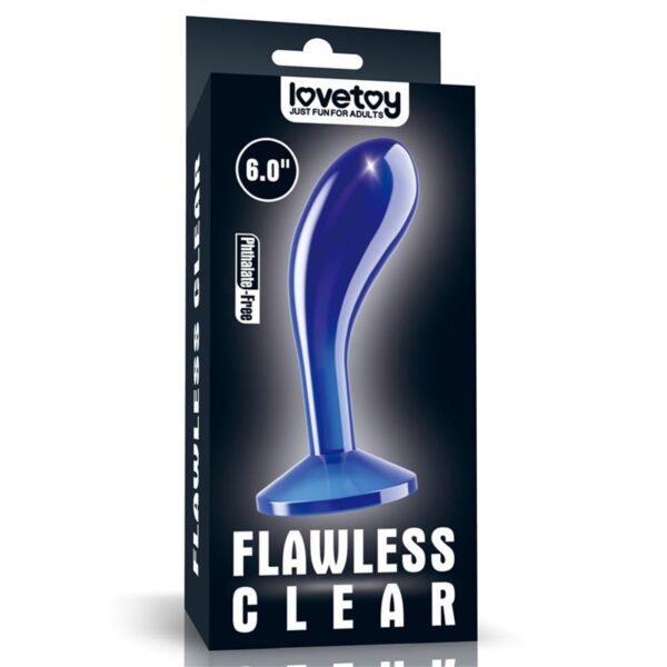 Butt Plug Flawless Clear Blue 6 - Image 7