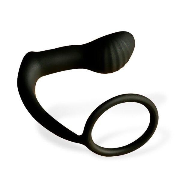Carnelian Vibrating Anal Plug with Penis Ring - Image 3