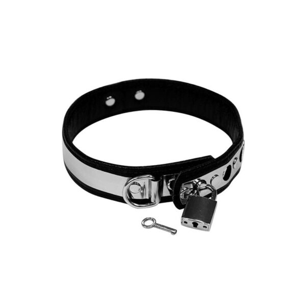 Collar with metal and padlock-Adjustable - Image 2