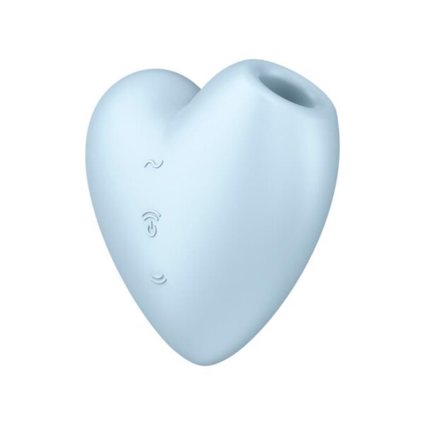 Cutie Heart Clitoris Sucker and Vibe Blue - Image 2