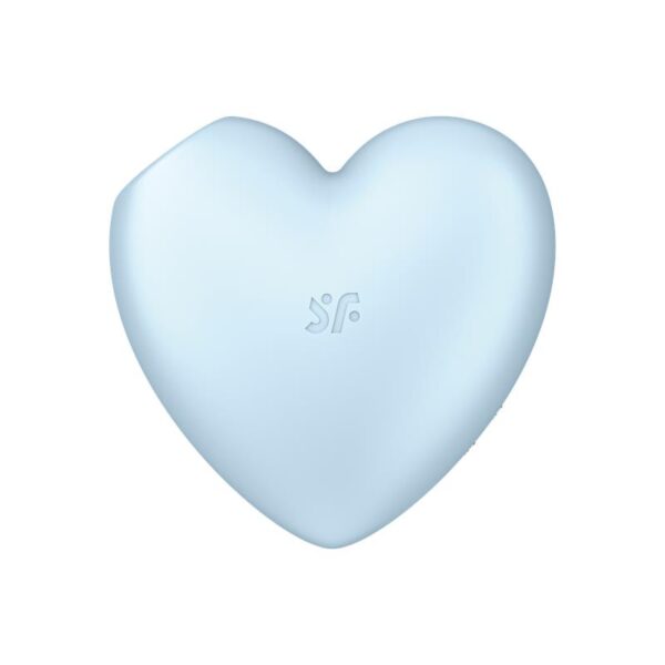 Cutie Heart Clitoris Sucker and Vibe Blue - Image 4