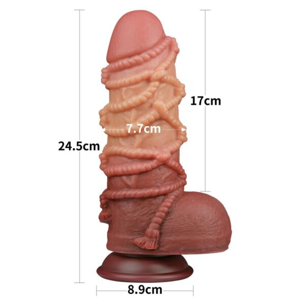 Dildo Dual Layer King Size Nature 9.5 - Image 11