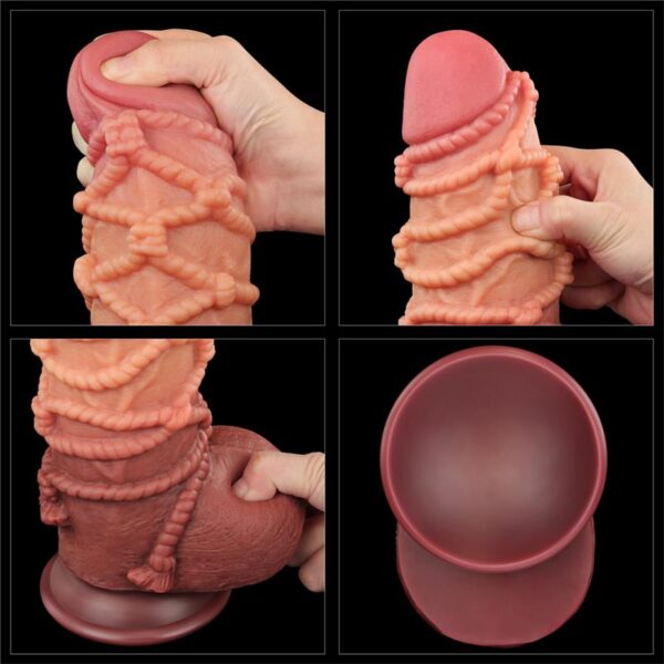 Dildo Dual Layer King Size Nature 9.5 - Image 10
