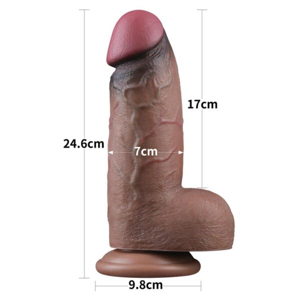 Dildo Dual Layered Silicone XXL 9.5 - Image 11