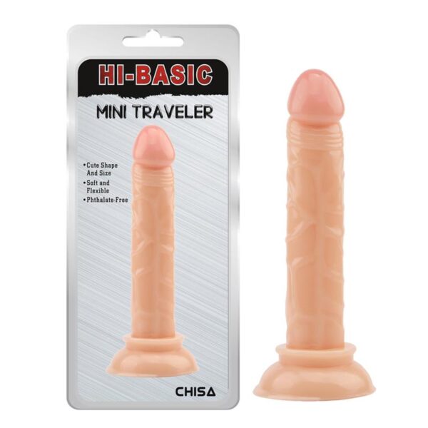 Dildo Mini Traveler 14 x 2.5 cm Flesh - Image 2