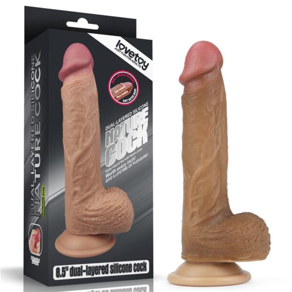 Dildo Nature 8.5 Liquid Silicone Brown - Image 9