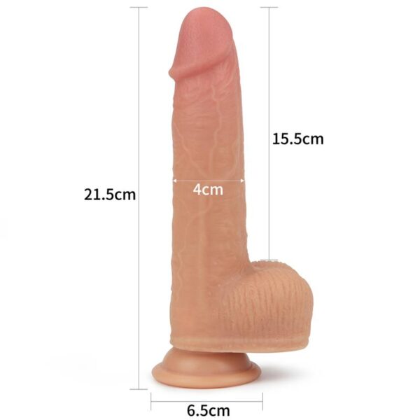 Dildo Nature Cock with Vibration and Rotation Anthony Flesh - Image 6