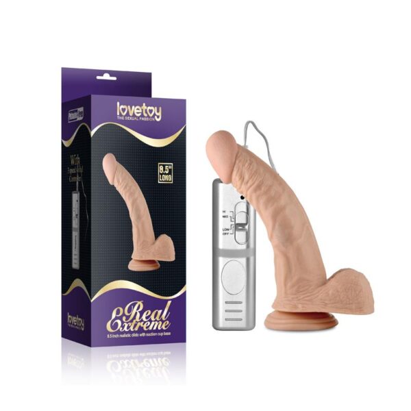 Dildo Real Extreme with Vibration 8.5 Flesh - Image 5