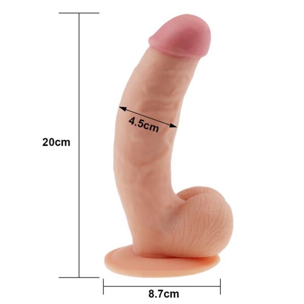 Dildo The Ultra Soft Dude 8.5 Flesh - Image 6