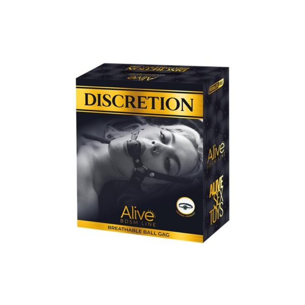 Discretion Breathable Gag Black - Image 3