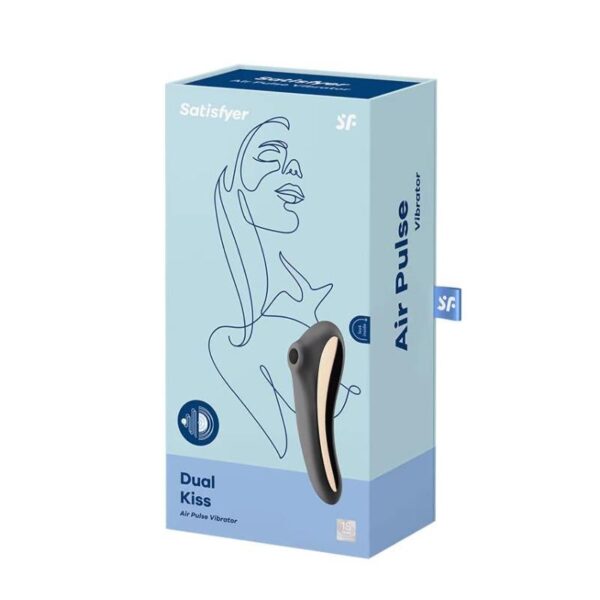 Dual Kiss Clitoris Sucker and Vibe 2 in 1 Black - Image 6