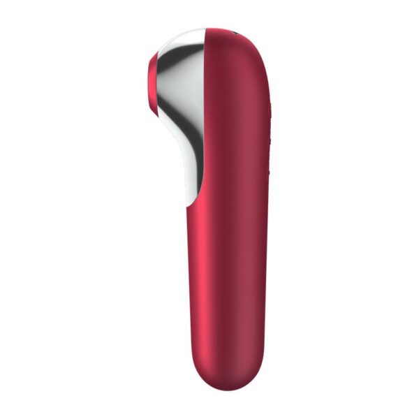 Dual Love Vibe and Sucker with Air Pulse Red - Image 2