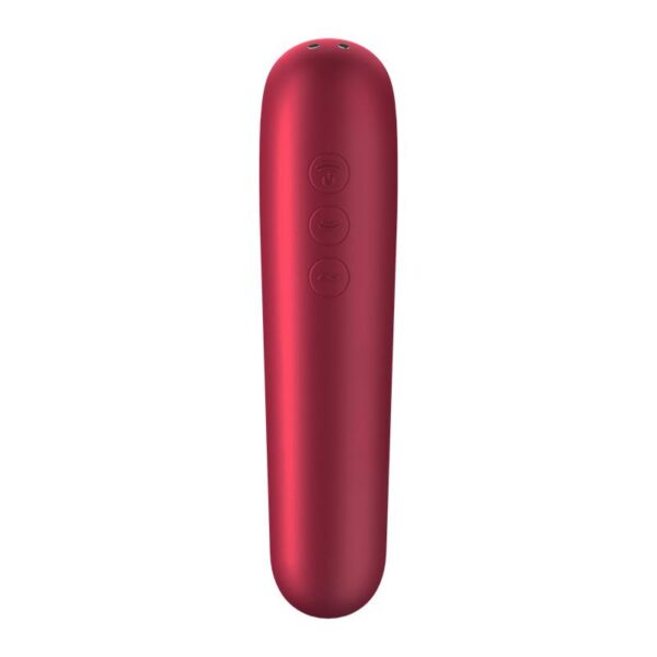 Dual Love Vibe and Sucker with Air Pulse Red - Image 4