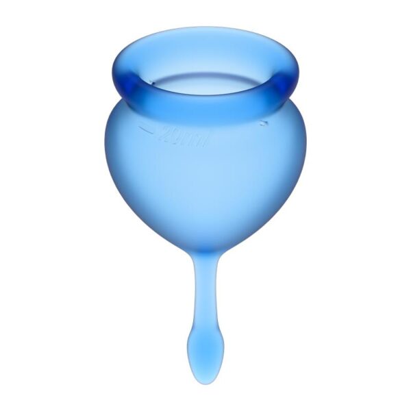 Feel Good Menstrual Cup Dark Blue Pack of 2 - Image 2