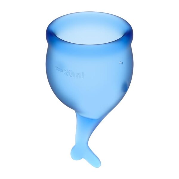 Feel Secure Menstrual Cup Dark Blue Pack of 2 - Image 2