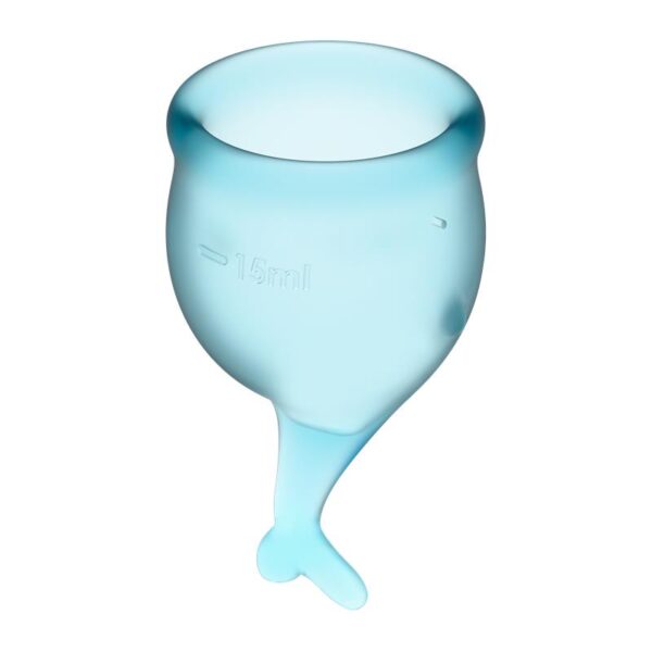 Feel Secure Menstrual Cup Light Blue Pack of 2 - Image 3