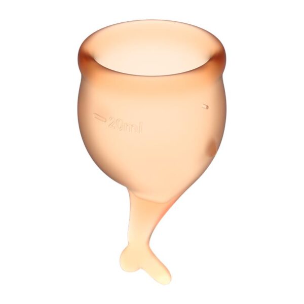 Feel Secure Menstrual Cup Orange Pack of 2 - Image 2