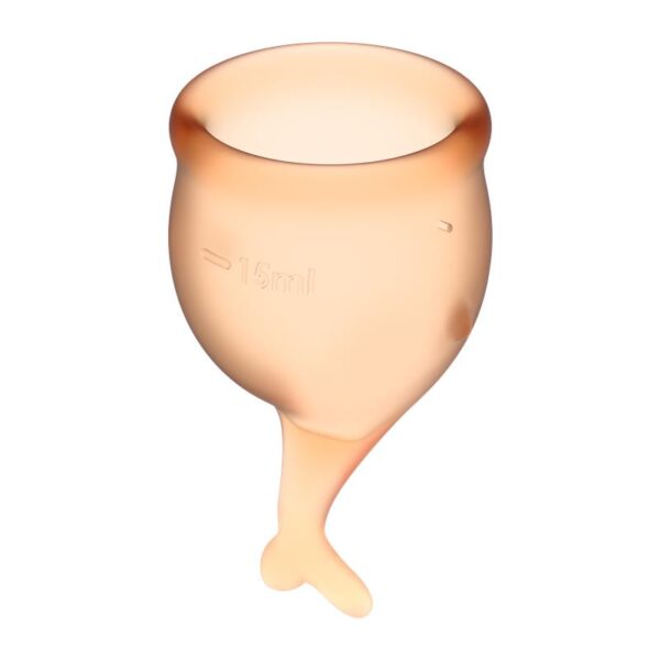 Feel Secure Menstrual Cup Orange Pack of 2 - Image 3