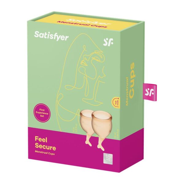 Feel Secure Menstrual Cup Orange Pack of 2 - Image 4