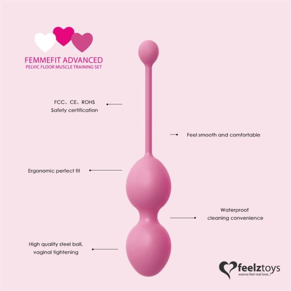 Femmefit Set 3 Advanced Pelvic Floor Exercise Balls - Image 3