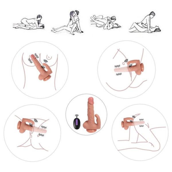Haydon Dildo with 20 Modes of Vibration and Clitoris Stimulator - Image 4