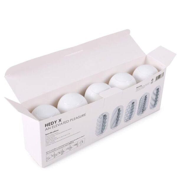 Hedy X Mix Textures Masturbator Egg Pack of 5 - Image 3