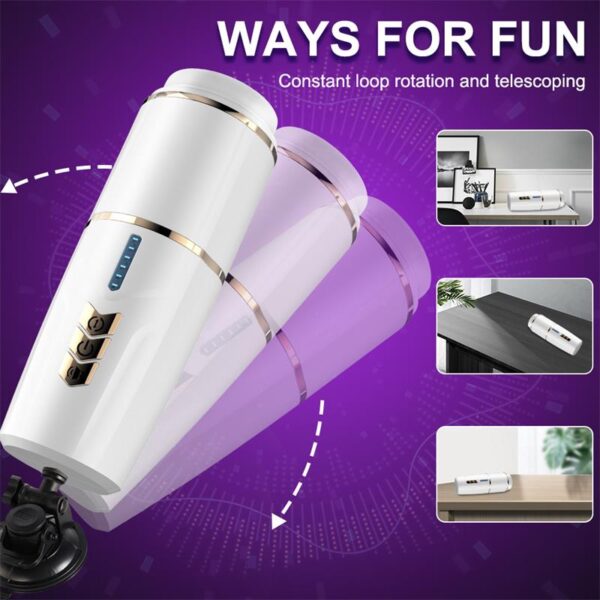 Kimi Male Masturbator with Telescoping and Rotation Functions - Image 7