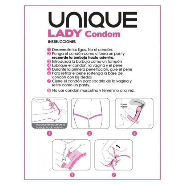 Lady Female Condoms No Latex 3 pcs - Image 2