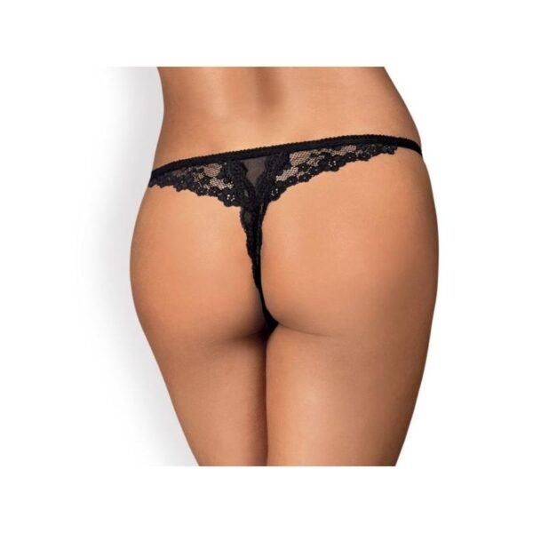 Letica Crotchless Thong Black - Image 2