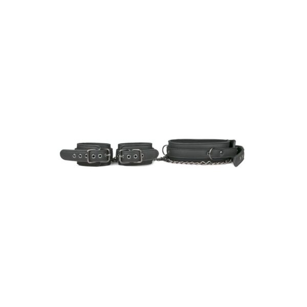Ligature Set Collar with Anklecuff Black - Image 3