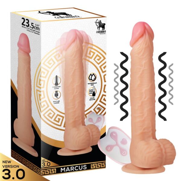 Marcus 3.0 Realistic Vibe Dildo Remote Control Unbreakable Liquid Silicone