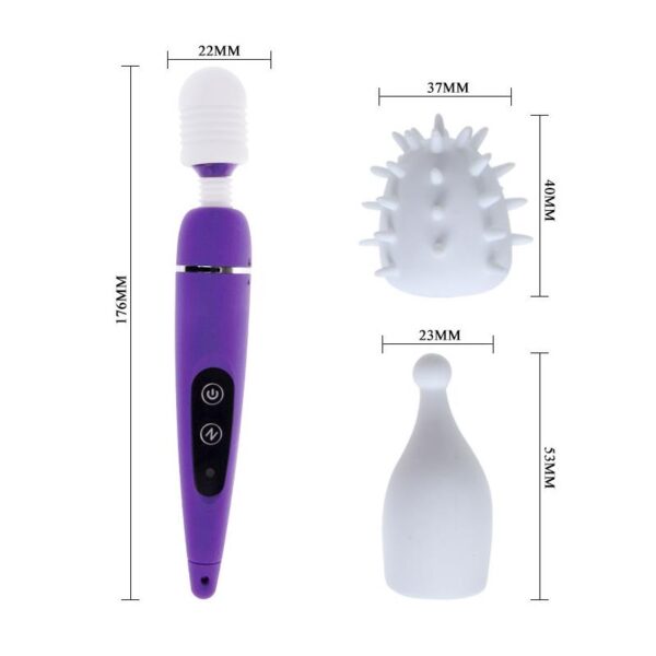 Massager and Heads Pack King Touch Purple - Image 4