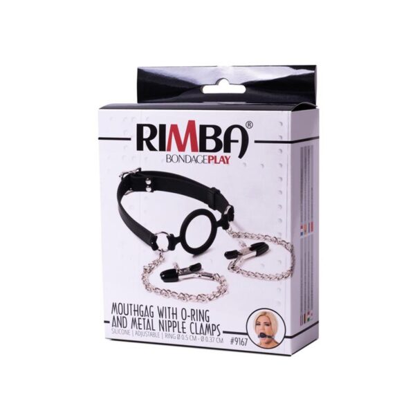 Mouthgag with O-Ring and Nipple Clamps - Image 2