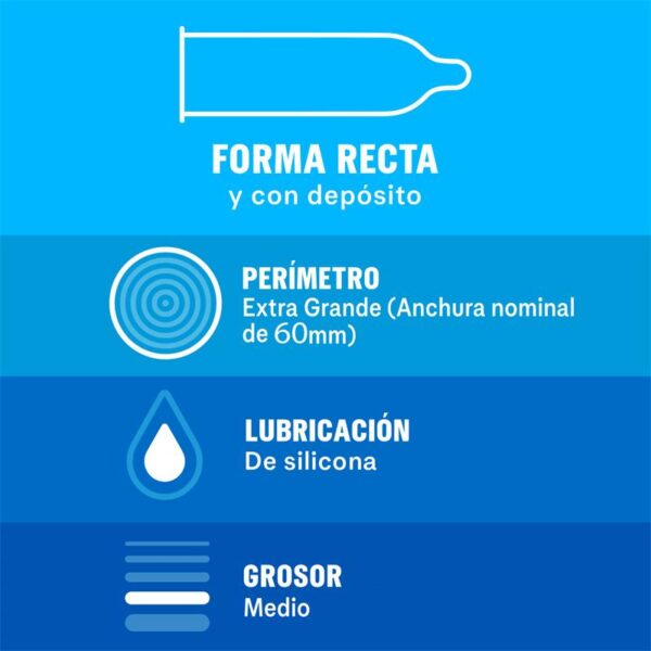 Natural XL Condoms 12 units - Image 3