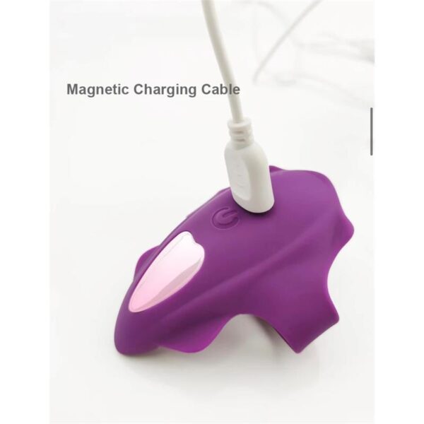 No. Seventeen Panty Stimulator Remote Control Magnetic USB Purple - Image 11