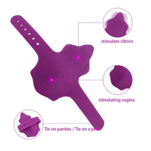 No. Seventeen Panty Stimulator Remote Control Magnetic USB Purple - Image 12