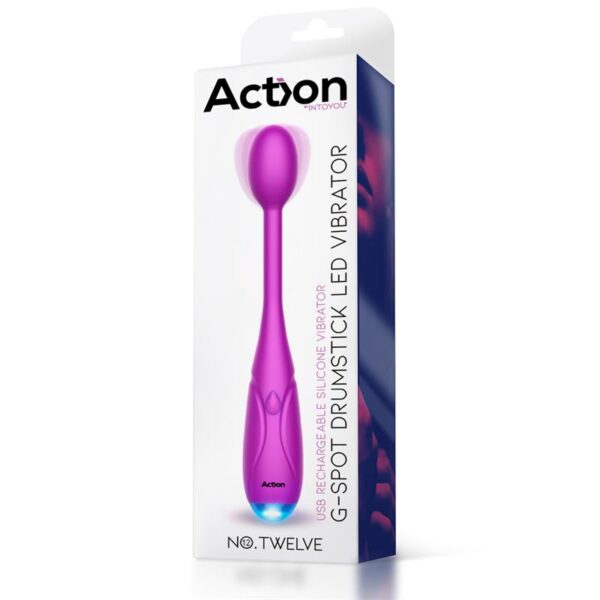 No. Twelve G-Spot Stimulator with Led Light Powerful Motor USB Silicone - Image 5