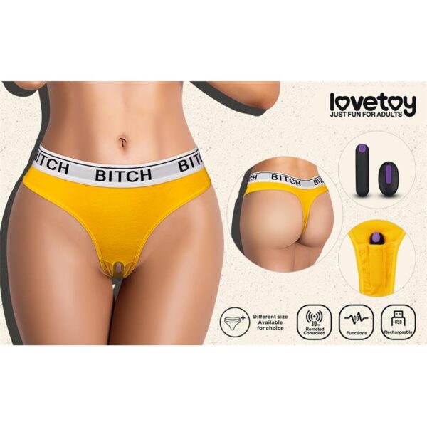 Open Panties with Vibrating Bullet and Remote Control Size S - Image 12