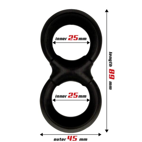 Penis and Testicles Ring Liquid Silicone 25 mm - Image 2